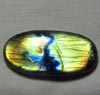 New Madagascar - LABRADORITE - Oval Cabochon Huge size - 29x58 mm Gorgeous Strong Multy Fire